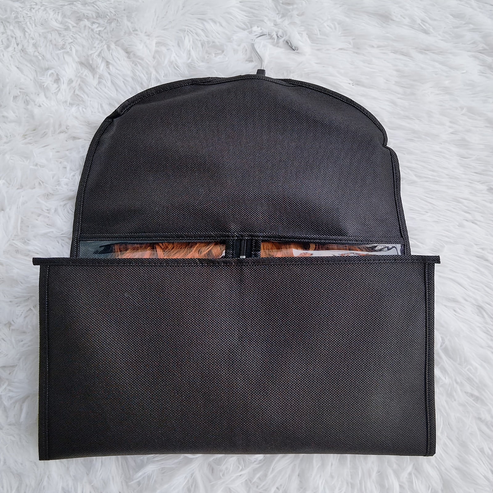 Set of 2 Kids Clothing Storage Bags Non-Woven Zipper Organizer for Wardrobe