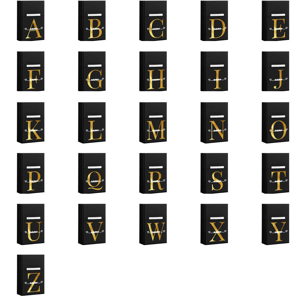 Personalized Metal Cigarette Case Water-Resistant Travel Organizer for Men