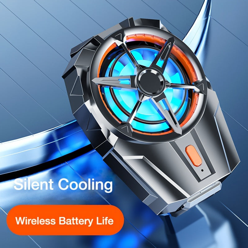 Smartphone Cooling Fan with Rechargeable Lithium-Polymer Battery 3-Speed Adjustable Quiet Operation