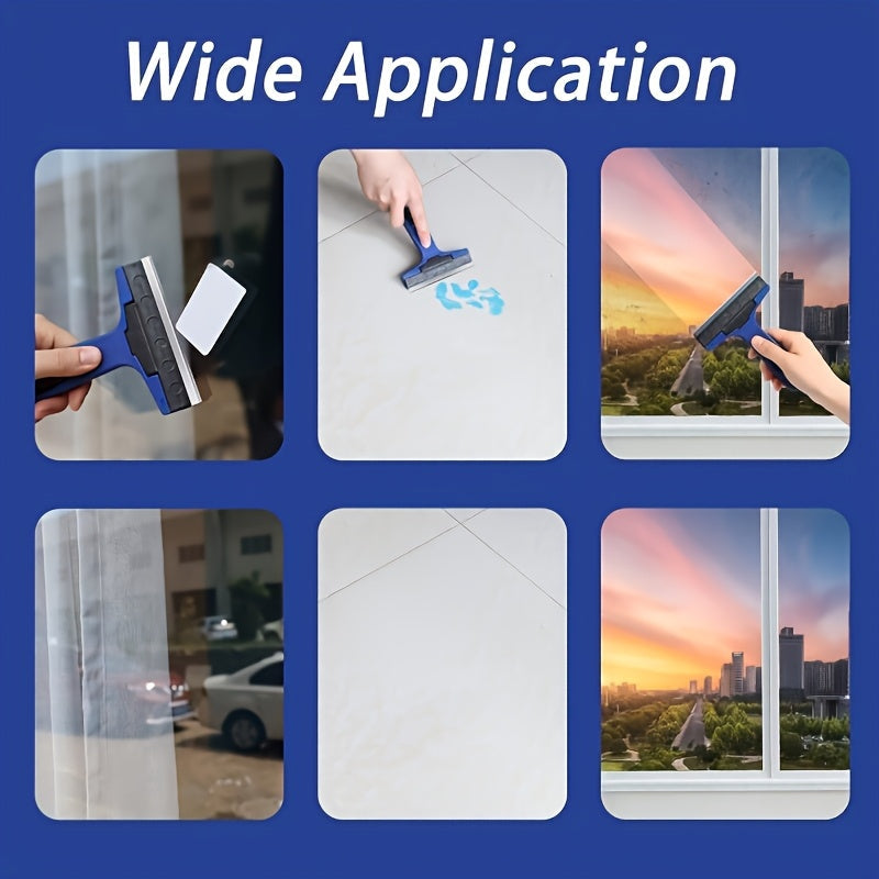 Cleaning Tool Set with 4-Inch Knife and 10 Blades for Glass, Floor, Wallpaper