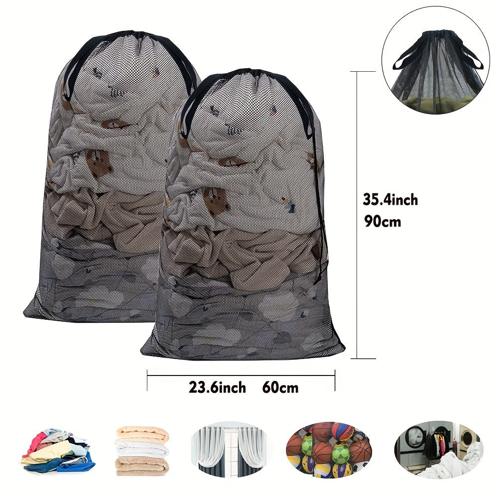 Extra-Large Polyester Mesh Laundry Bag 60x92cm for Delicates Socks Underwear