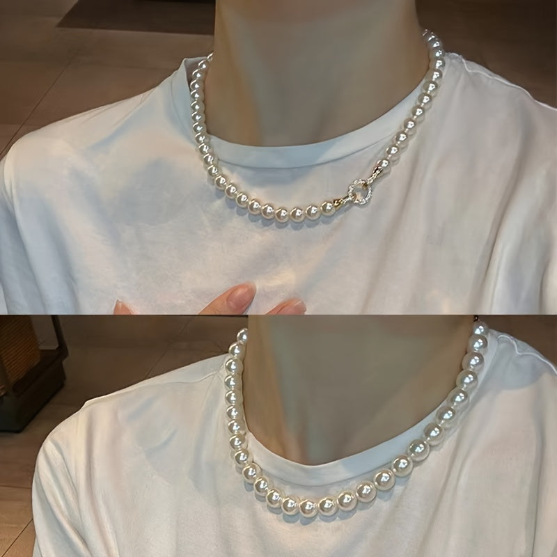 Boho Freshwater Pearl Necklace December Birthstone Silver Clasp Natural Stone Elegant Jewelry for Women and Men