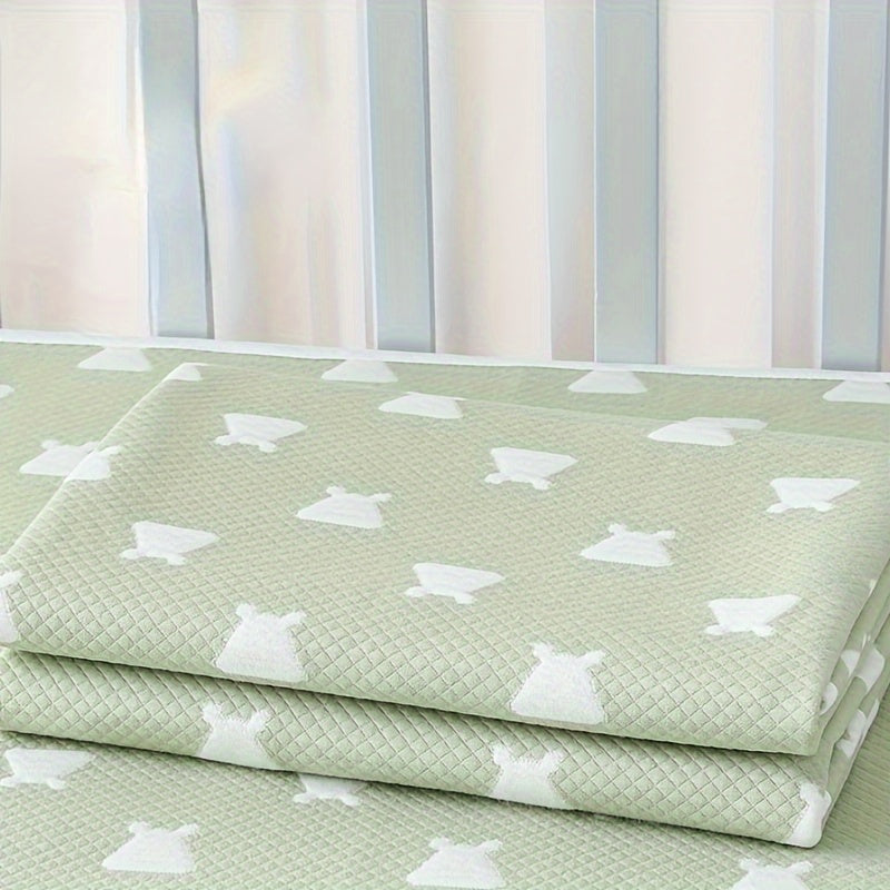 Water-Resistant Diaper Changing Pad with Absorbent Mat and Washable Mattress