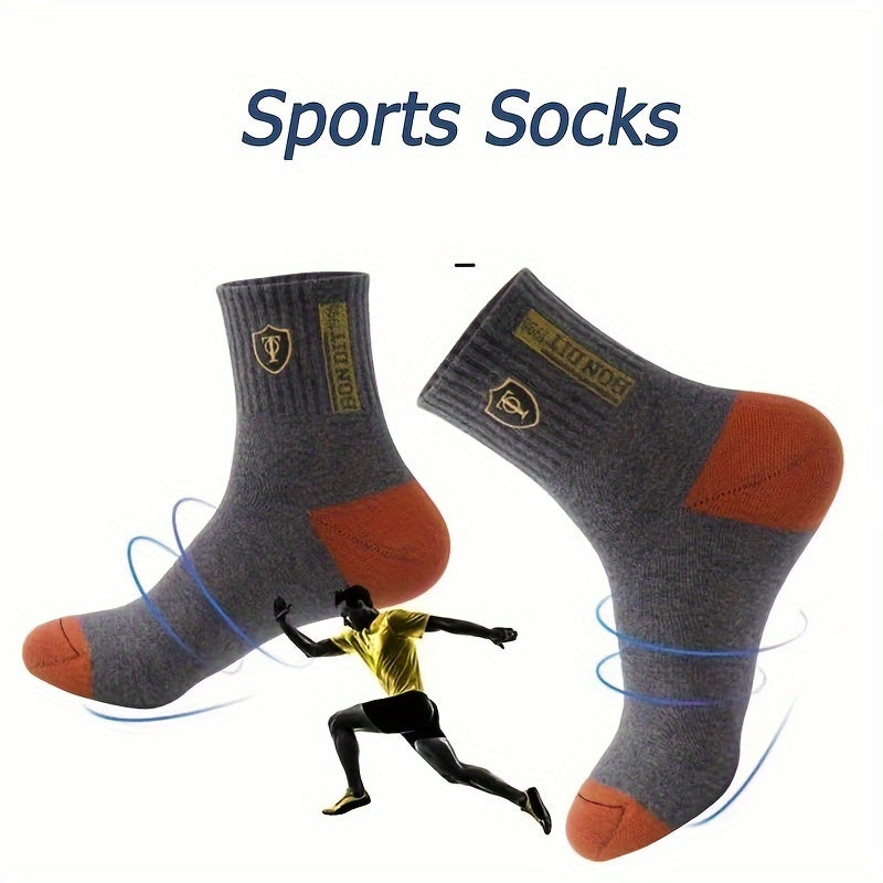 Men's Mid-Calf Socks Breathable Comfortable for Outdoor Sports and Business Wear