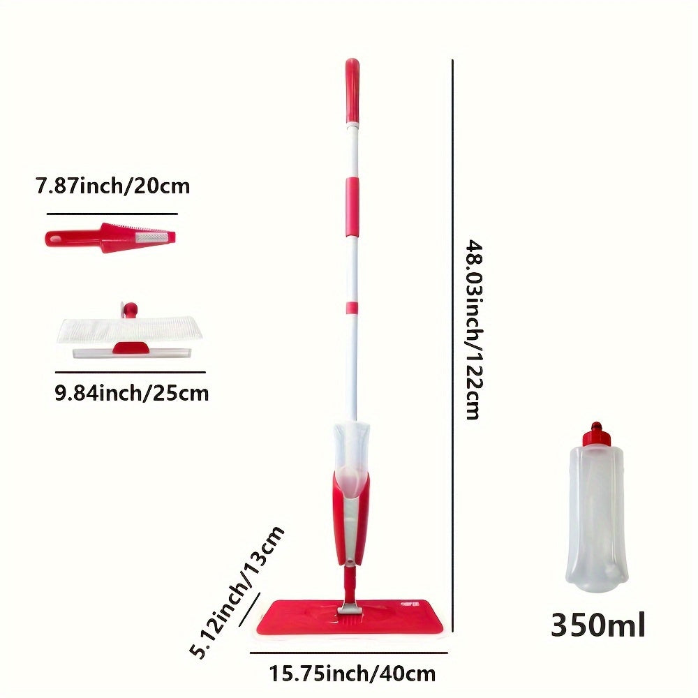 Ko'p maqsadli spray mopu to'plami - Nam va quruq tozalash uchun mukammal, 2 ta mop boshli bilan birga, uy va tijorat foydalanishi uchun ajoyib.