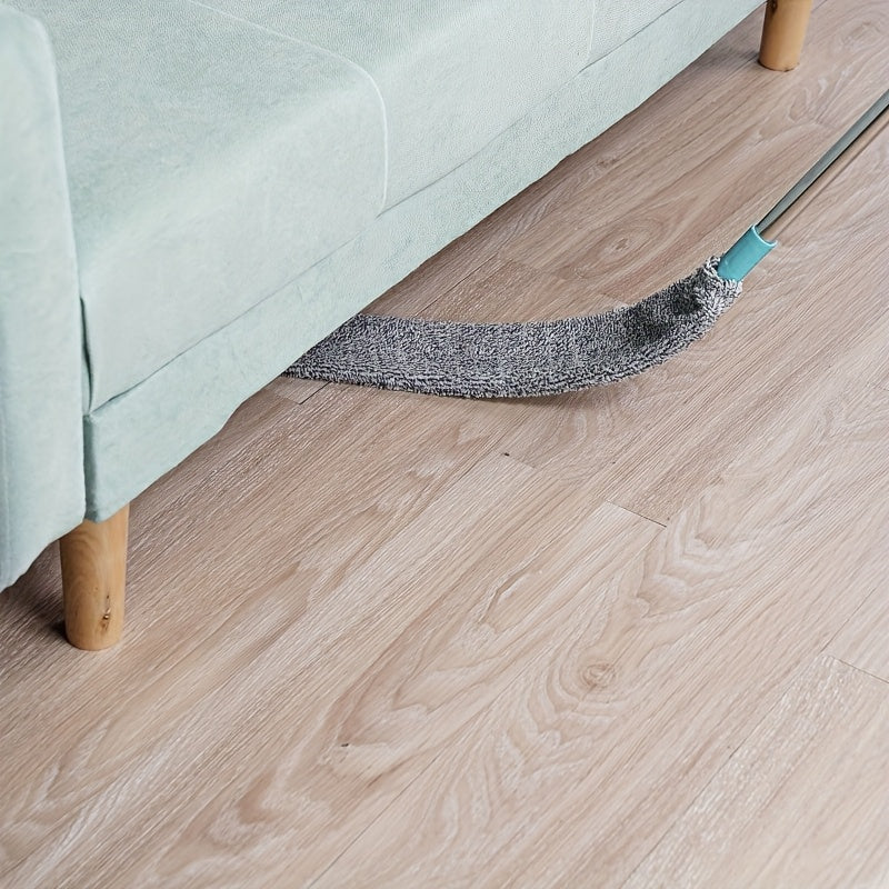 Mopa de suelo triangular extensible con mango largo para limpiar polvo, baño, cocina, limpieza de coche