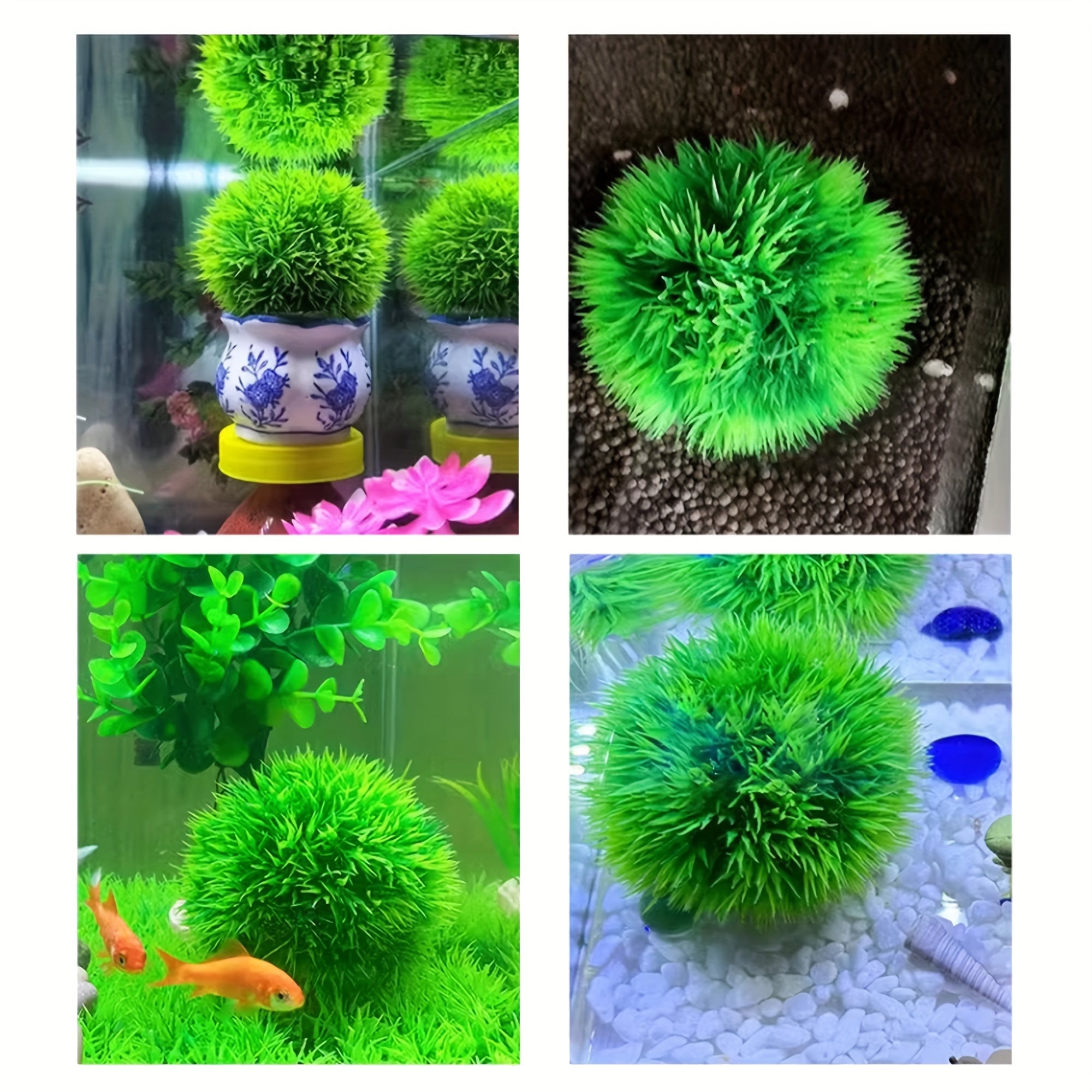 Artificial PVC Alternanthera Grass Ball for Aquarium Decoration