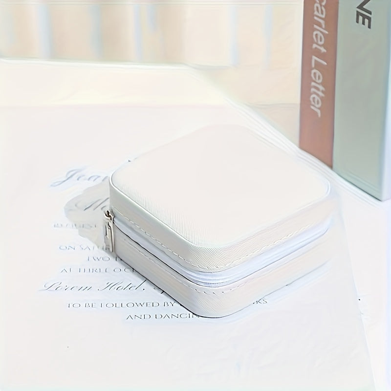 Travel Jewelry Organizer Box with Removable Dividers for Rings Earrings Bracelets Plastic