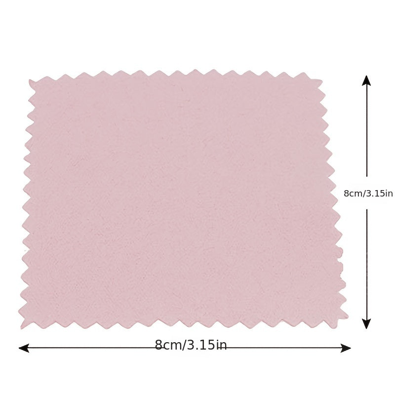 Pink Microfiber Cleaning Cloths for Silver Jewelry Shine Pack of 50
