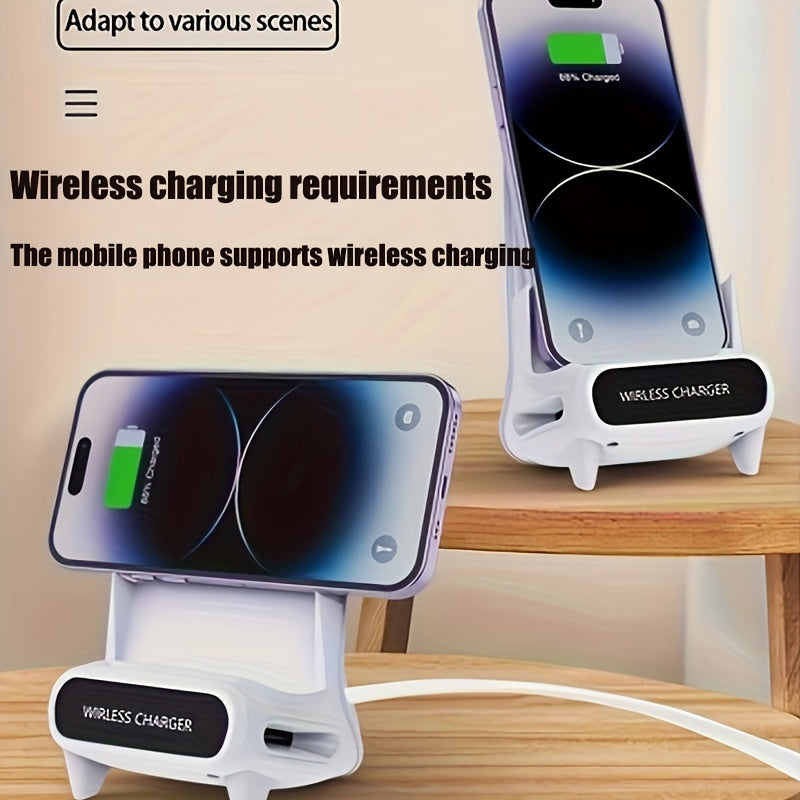 Wireless Charging Phone Holder Magnetic Fast Charging Cooling ABS Material Non-Waterproof