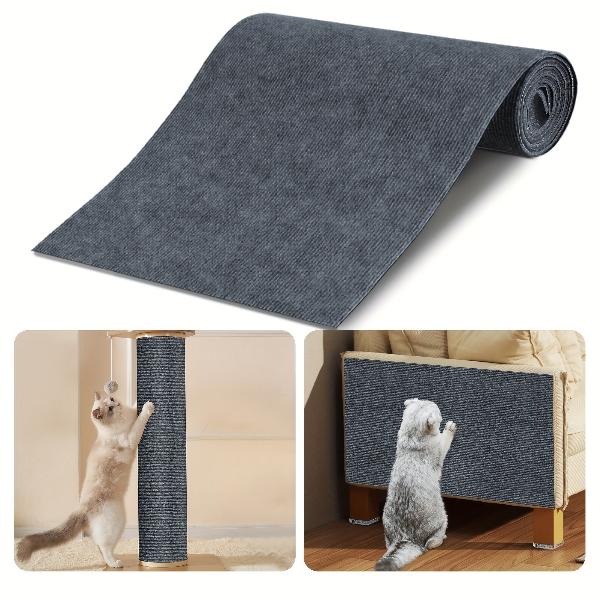 Polyester Felt Cat Scratching Pad Multi-Size Pack Wall and Furniture Protector