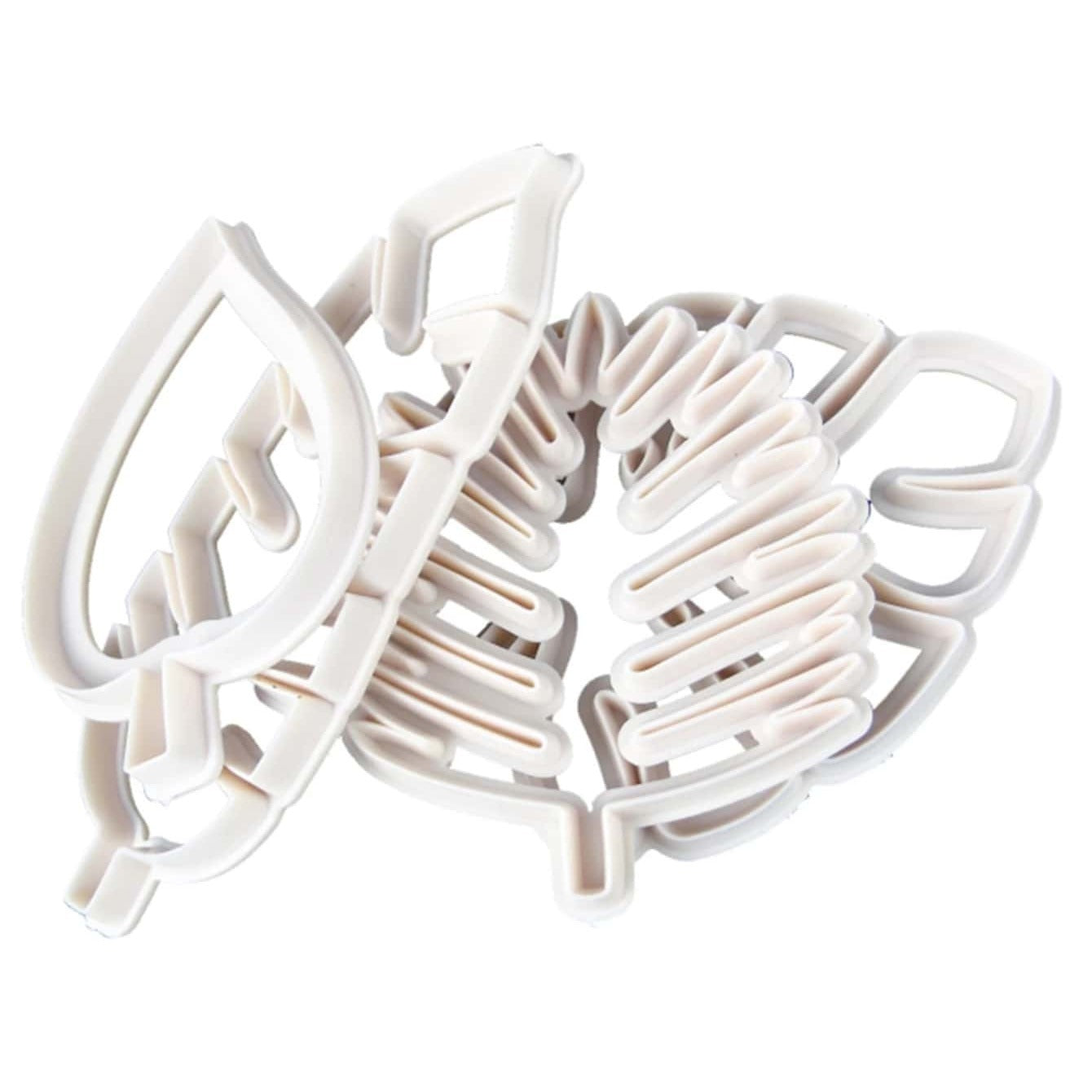Tropical Leaf Cookie Cutter Set 4 Shapes Agave Monstera Fern Pastry Tools