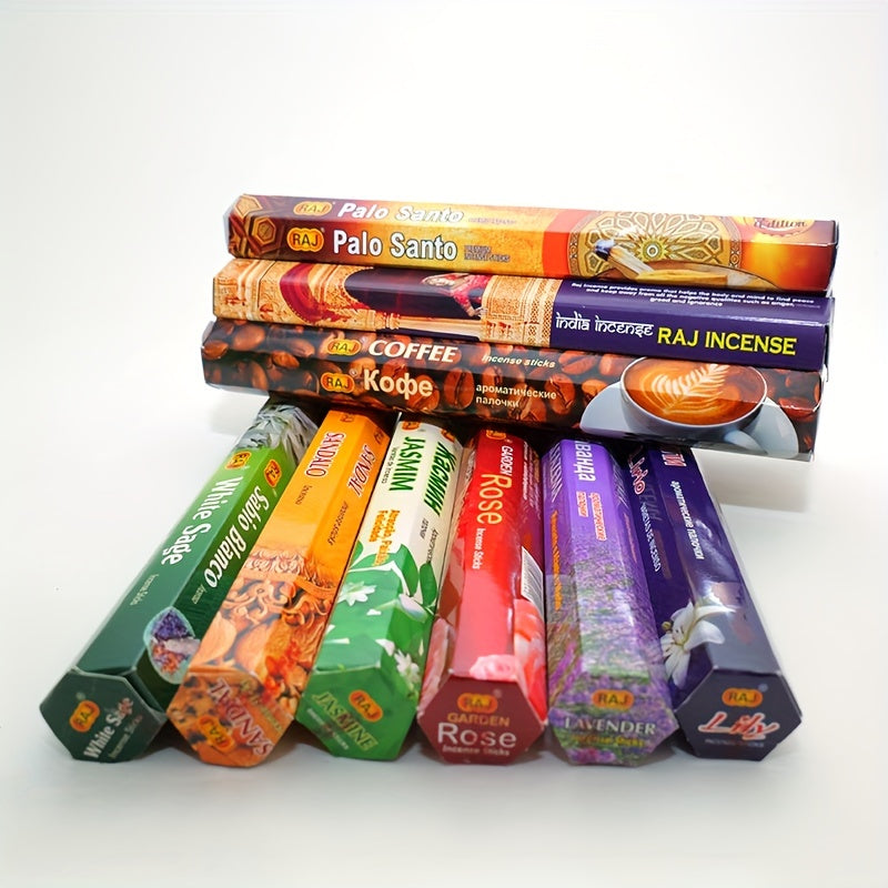 20 Pack Aromatherapy Incense Sticks with Fragrant Varieties for Yoga Meditation Home
