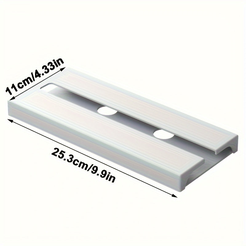 Plastic Wine Glass Holder Wall Mount Rack Space-Saving Under Cabinet Storage