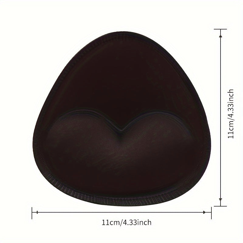 Women's Black Push-Up Triangle Chest Pads Adhesive Stick-On Bra Enhancers