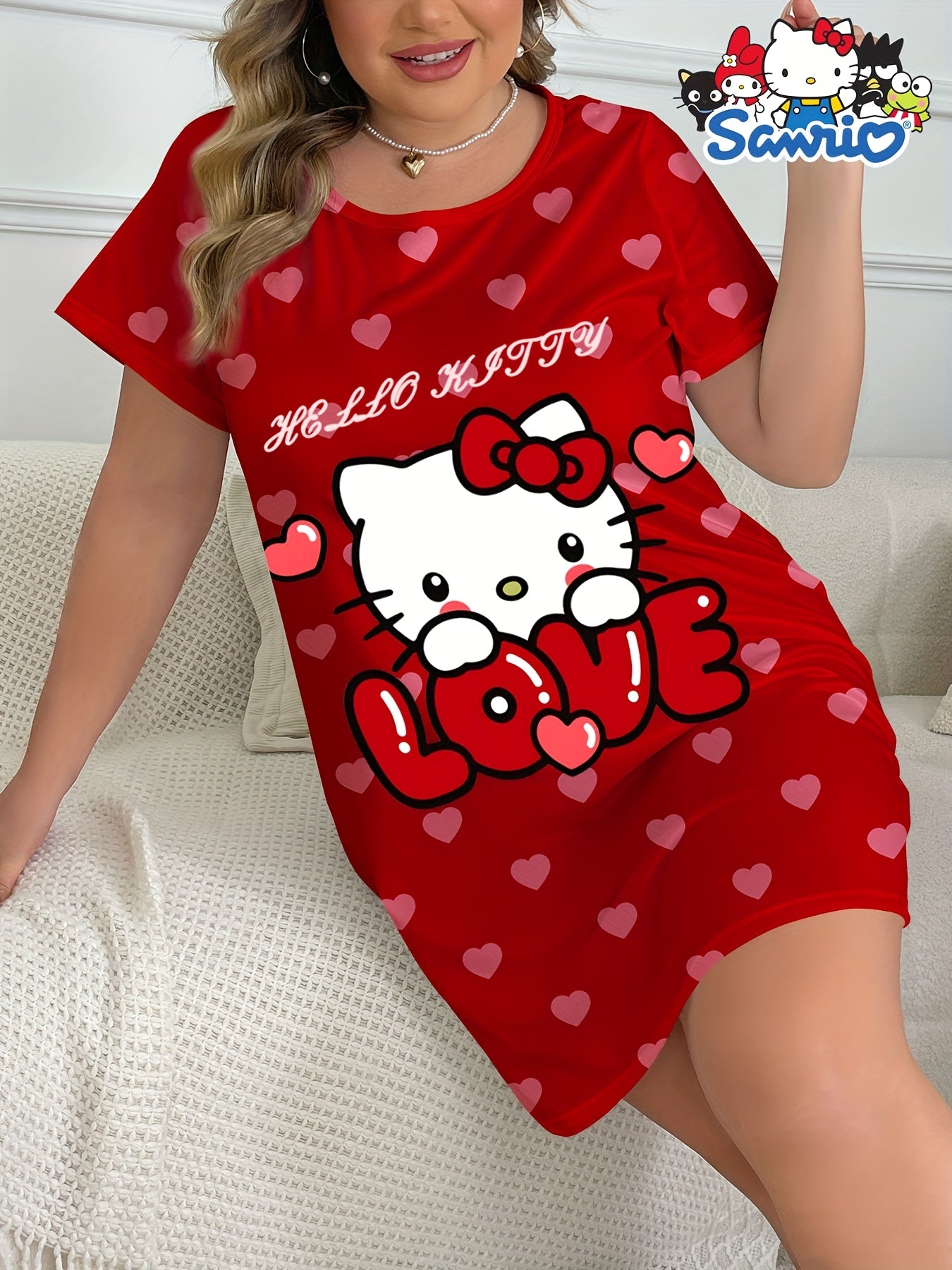 Women's Pastel Purple Sleepdress Plus Size Nightgown Lounge & Sleepwear