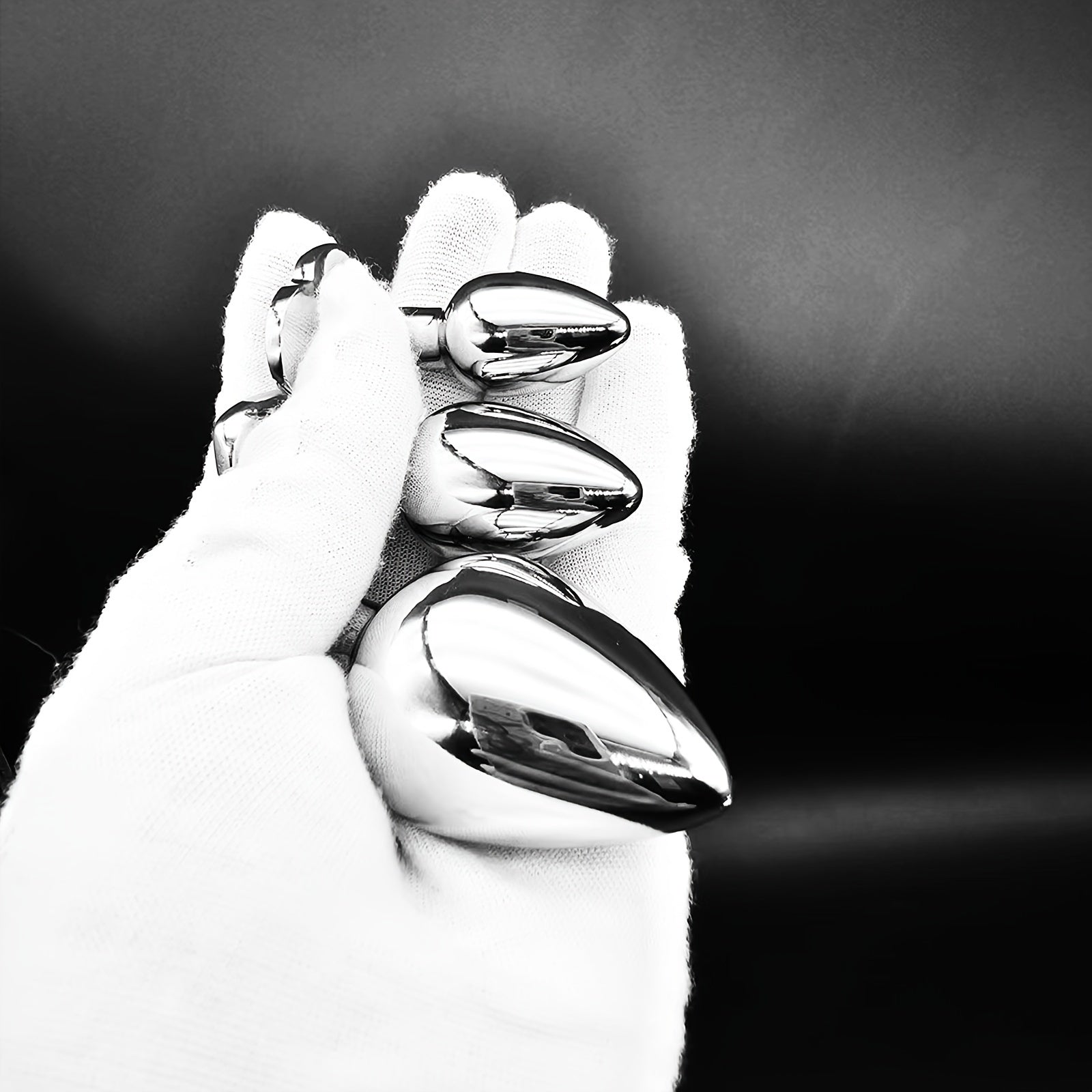 Adult Female Male Couple Stainless Steel Anal Plug with Rose Gem Beads