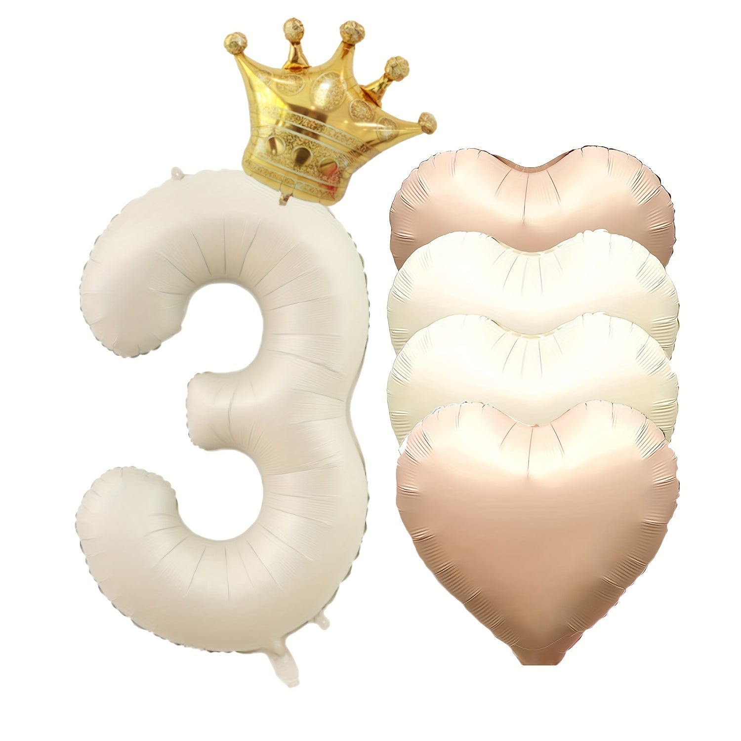 Tug'ilgan kunlari va tadbirlar uchun 6 ta raqamli folga baloni to'plami