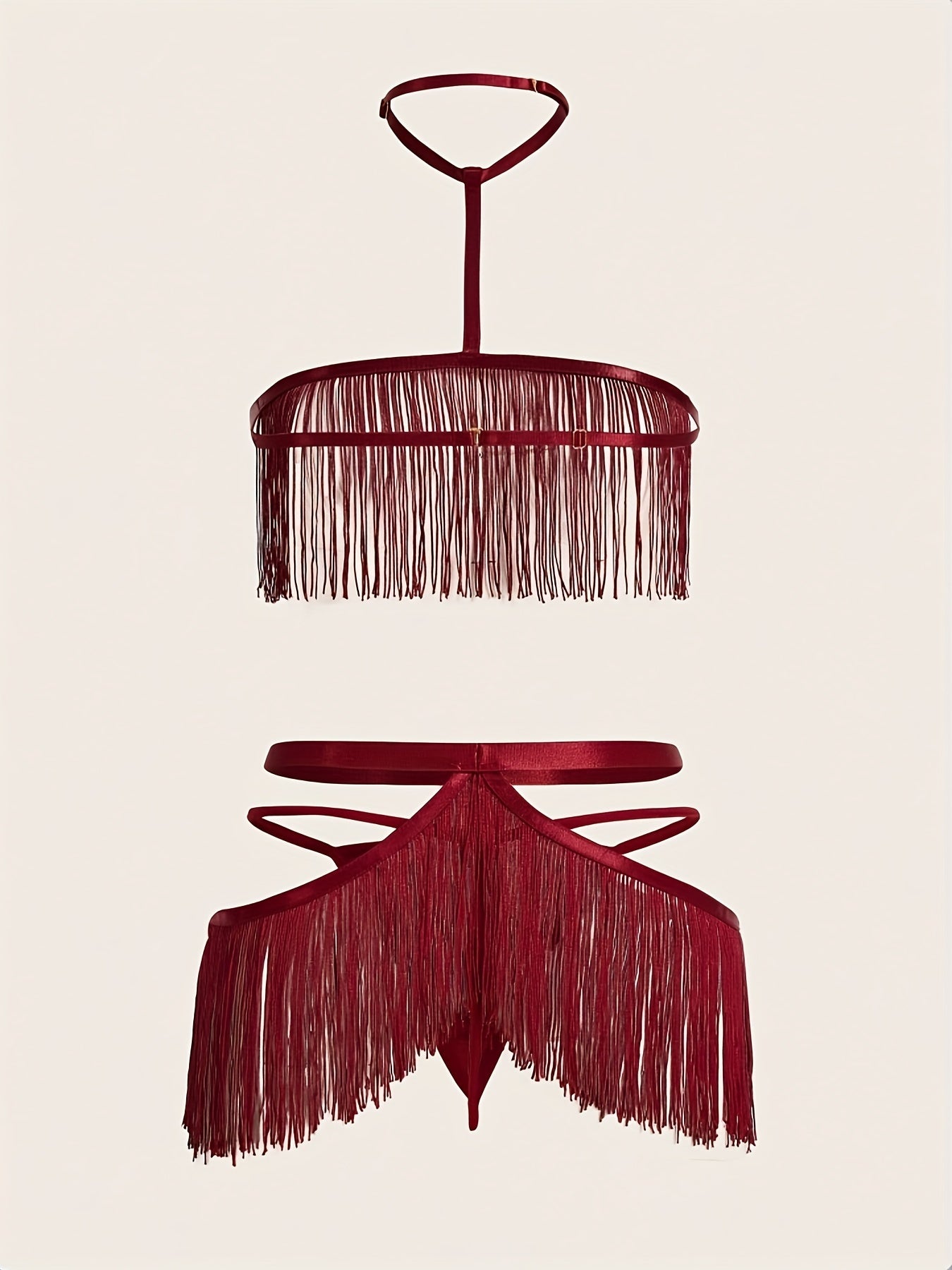 7804 Qizil Poyabzal Jozibador Osma Bo'yin Ichki Kiymalar To'plami Ayollar Uchun