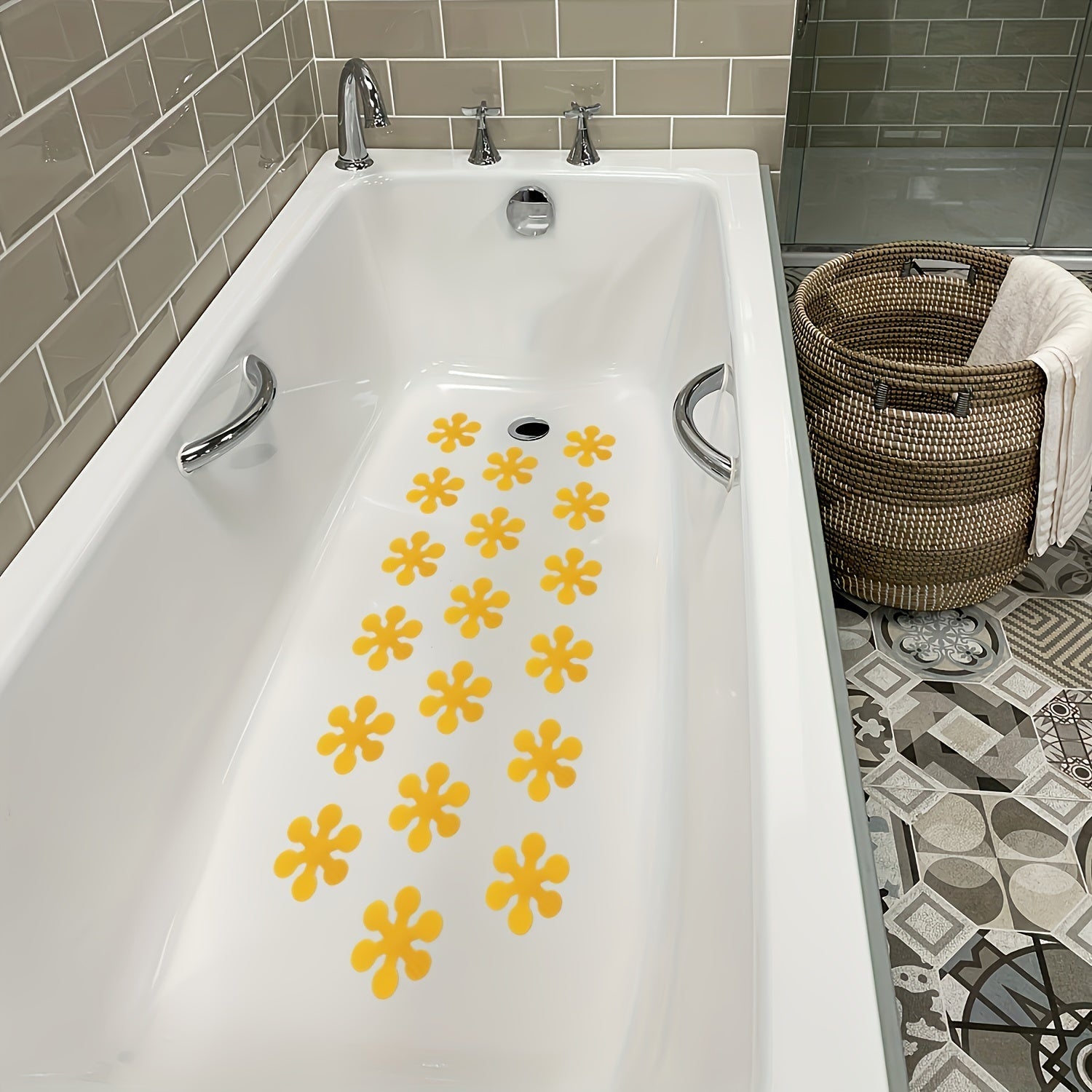 Non-Slip Bathroom Stickers Waterproof Grip Decals for Bathtub and Floor Safety