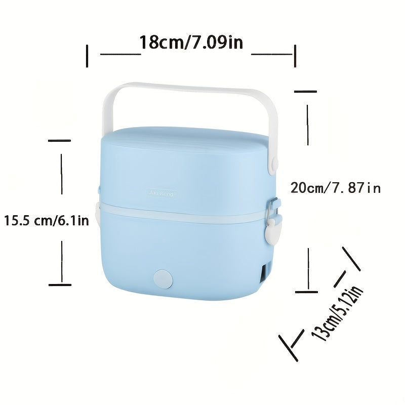 Электрический обогревающий ланч-бокс с двойной изоляцией, европейская вилка, рисоварка- пароварка