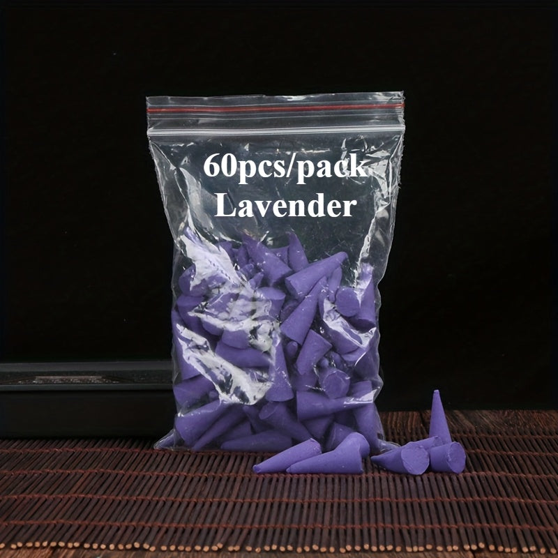 Sandalwood and Rose Scented Incense Cones 3.17oz for Home Meditation Yoga Study