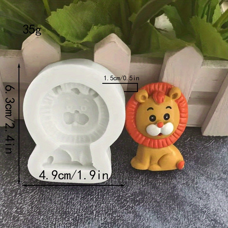Cartoon Animal Silicone Mold for Baking Cake Decorating Ice Tray Food Grade