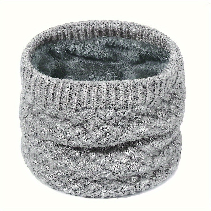 Striped Knitted Warm Neck Scarf for Men Women Winter Outdoor Ski Riding