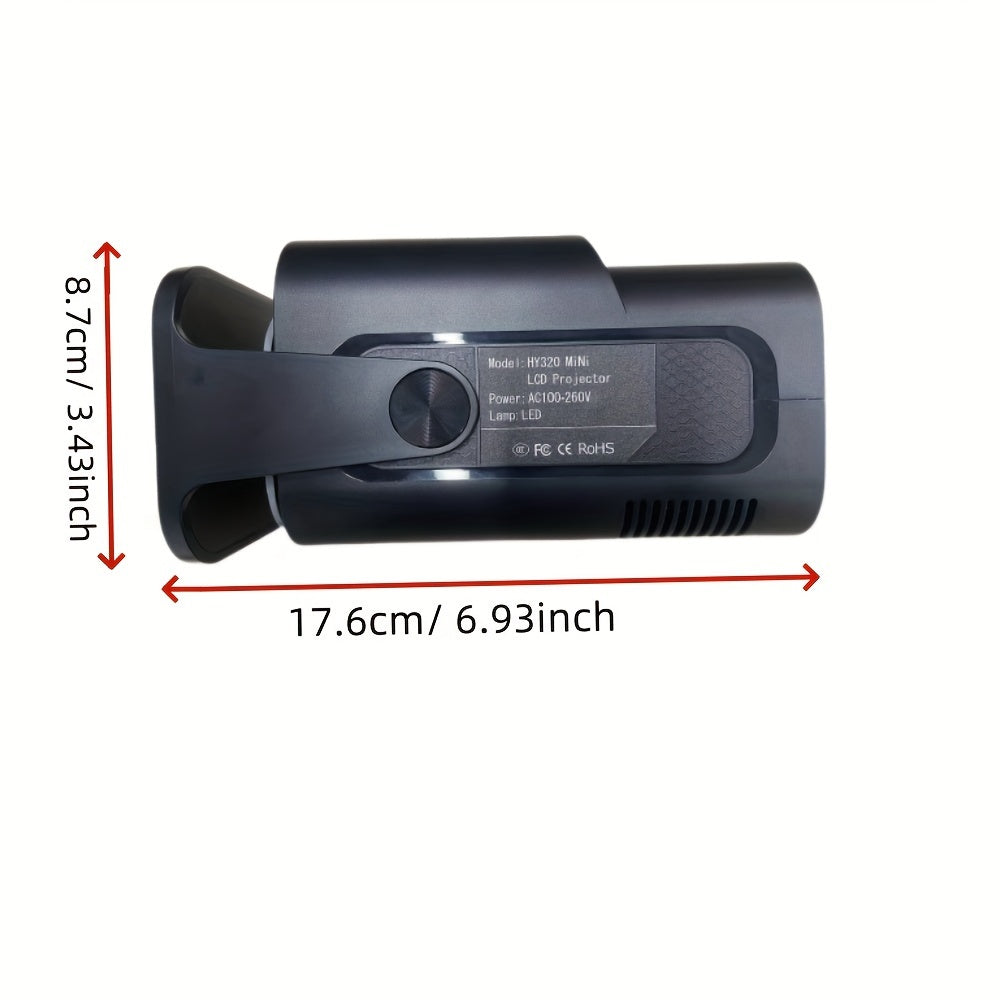 Mini portativ proyektor HD 1280x720P Wi-Fi BT 5.0 Kompakt uy kinoteatri