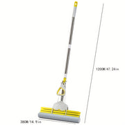 Stainless Steel Handle Sponge Roller Mop 38cm for Floor Cleaning