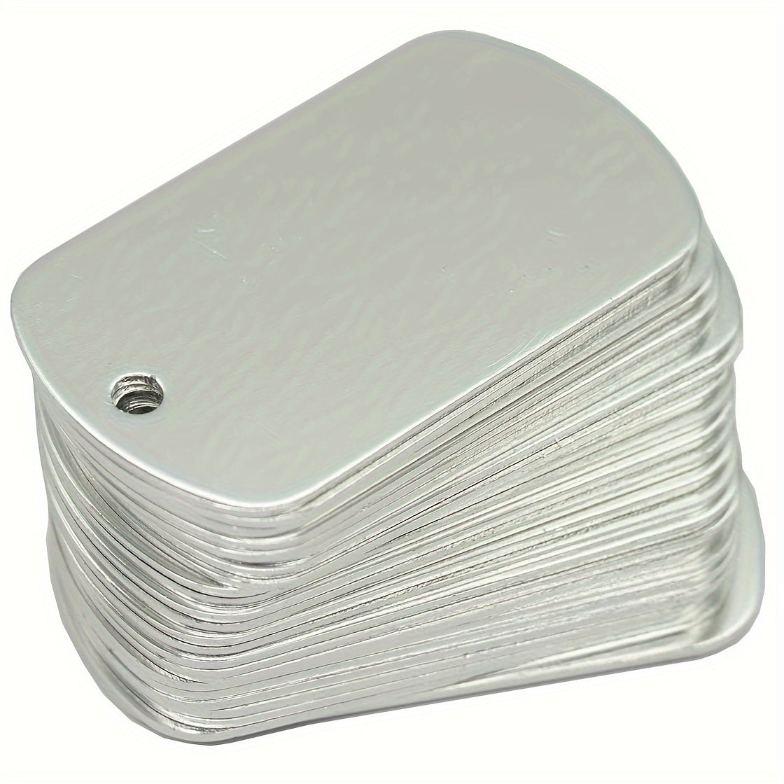Set of 25 Silver Aluminum Stamping Blanks for Jewelry Making and Crafts