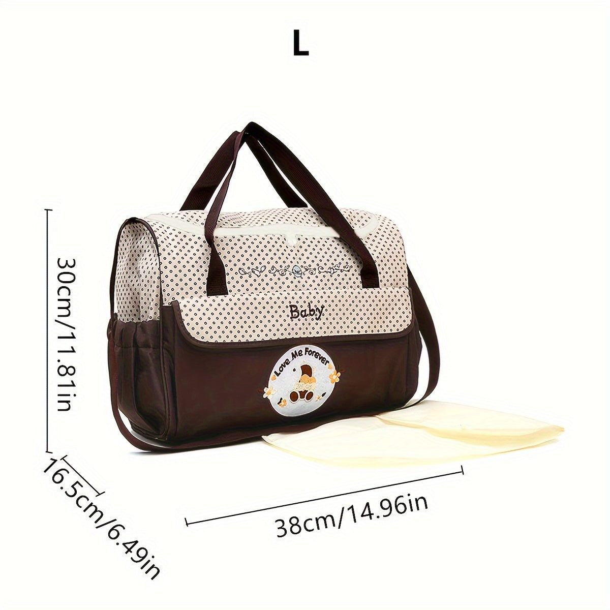 Diaper Bag Waterproof Cartoon Design Large Capacity Mom Bag for Travel and Gifts