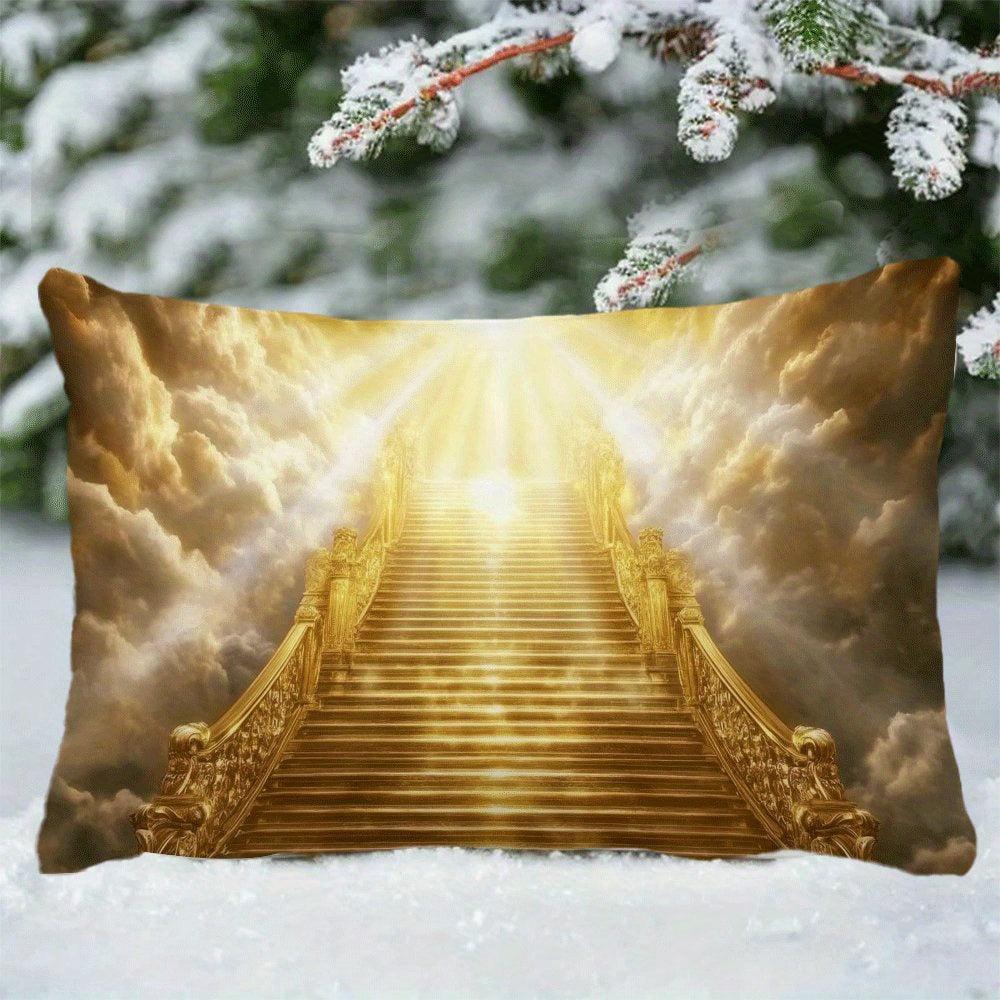 Heavenly Ladder Print Pillow Cover 50.8x30.48 cm Polyester Zipper Casual All-Season