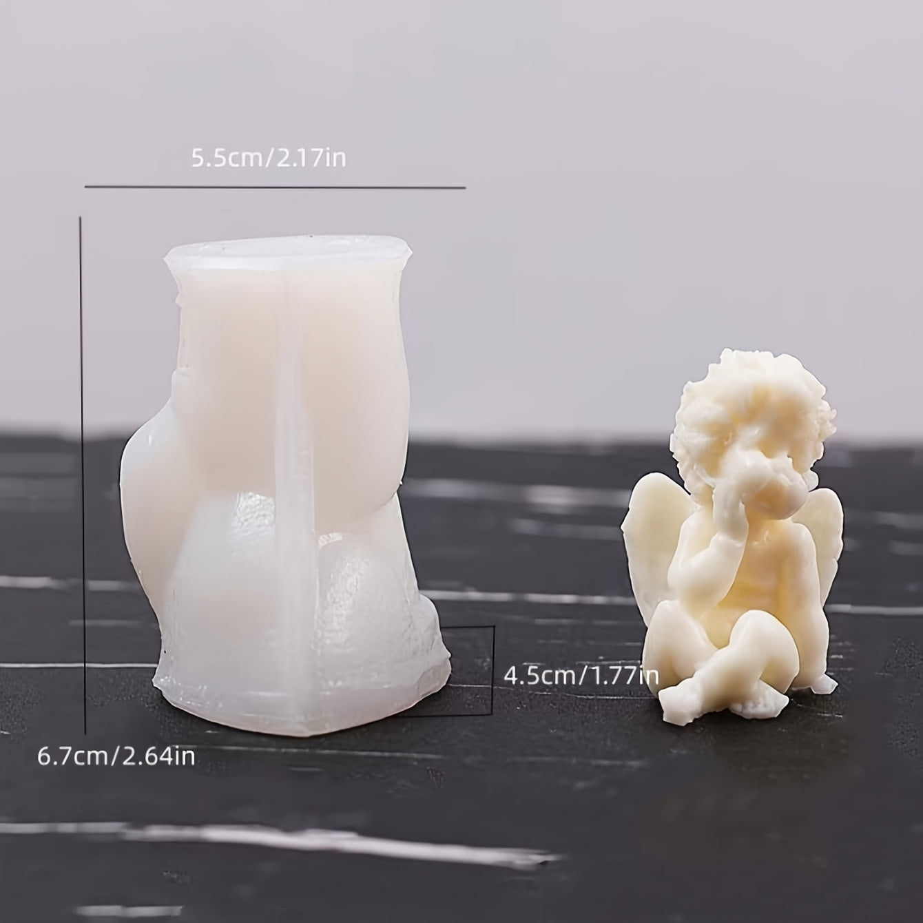 Silicone Mold for Desserts Candies Soap Candles and Crafts, 70mm