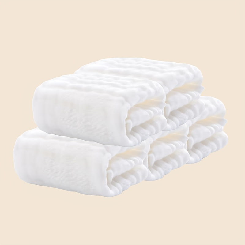 Набор из 5 полотенец Bindi Monkey Youngsters - ультрамягкий хлопок, шестиуровневая марля, высокоабсорбирующий и нежный к коже для лица и рук, доступен в различных цветах