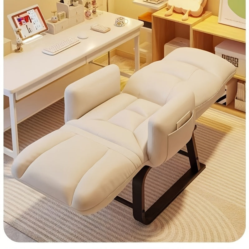 Эргономичное игровое кресло с регулируемой высотой, складным поролоновым наполнением, металлическим каркасом