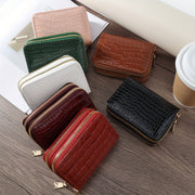 Large Capacity Faux Leather Zipper Wallet for Men and Women