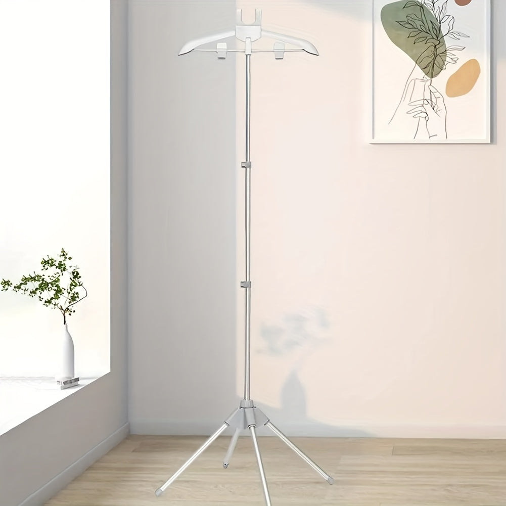 Adjustable Portable Clothes Steamer Stand with Foldable Support Rack