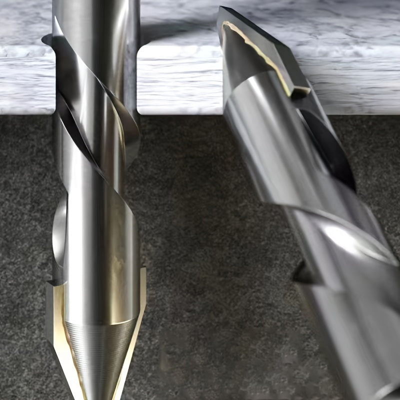 Dry Steel Drill Bit for Tiles Concrete Glass Wood Metal Polished Grey