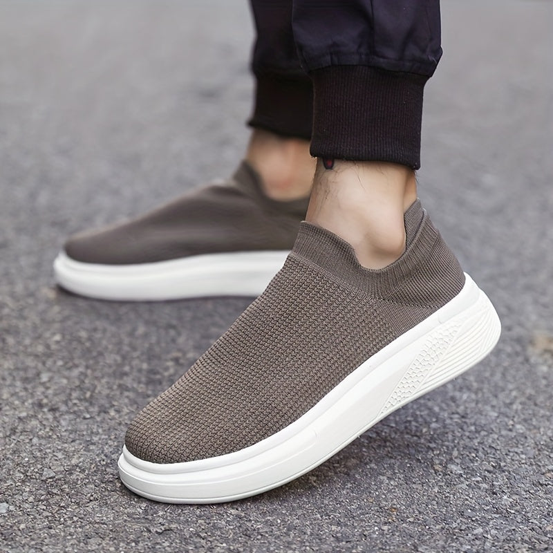 Men's Breathable Slip-On Sneakers for Casual and All-Season Wear