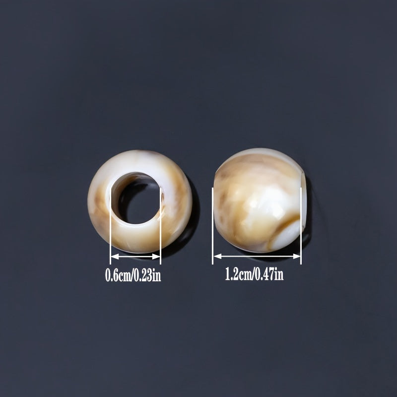 Set of 24 Vintage Resin Buttons Large Holes for Clothing Crafts Sewing Beading