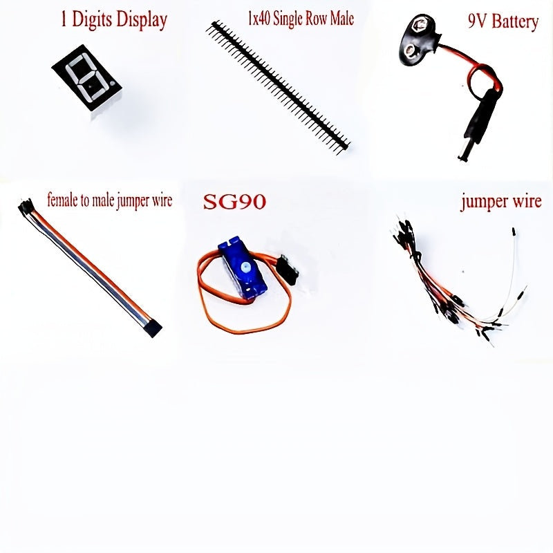 Arduino Uno R3 RFID Kit with Digital Display and Hardwired Power for Education and Projects