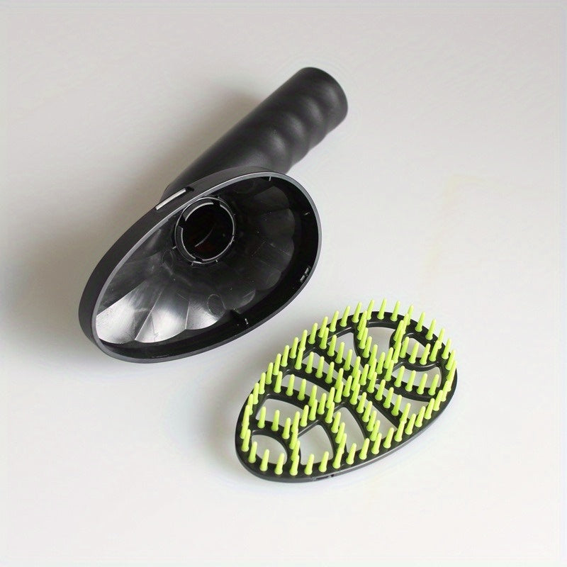 Plastic Pet Grooming Brush for Long-Haired Dogs and Cats 32mm Green Black