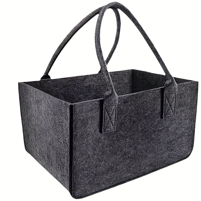 Katta og'ir yuk ko'taruvchi yoqilg'i tashish sumkasi to'plami - Mustahkam poliester qoplamadan va qulay log'larni tashish va saqlash uchun kuchli tutqichlardan tayyorlangan, Rangi: Qora