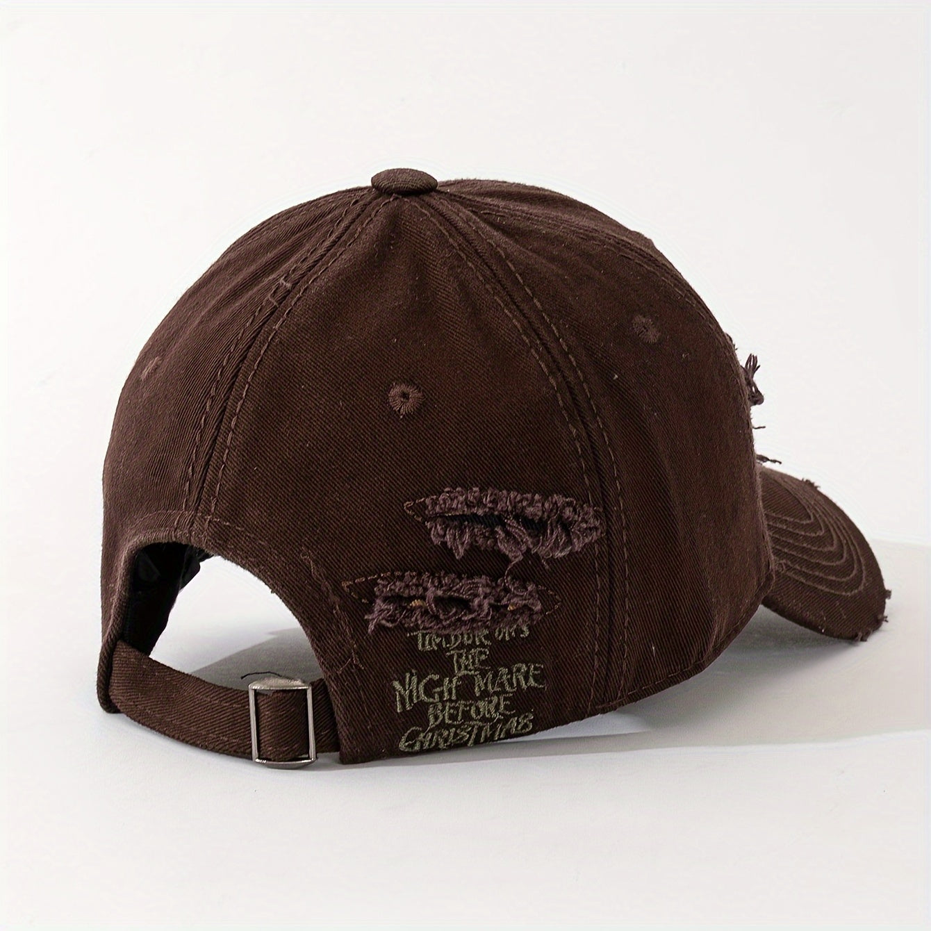 Lightweight Washed Polyester Baseball Cap with Embroidered Patches and Hole Design for Spring Festival and Valentine's Day