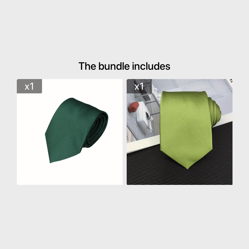 Men's Green Skinny Necktie 8cm Formal Business Dress Accessory