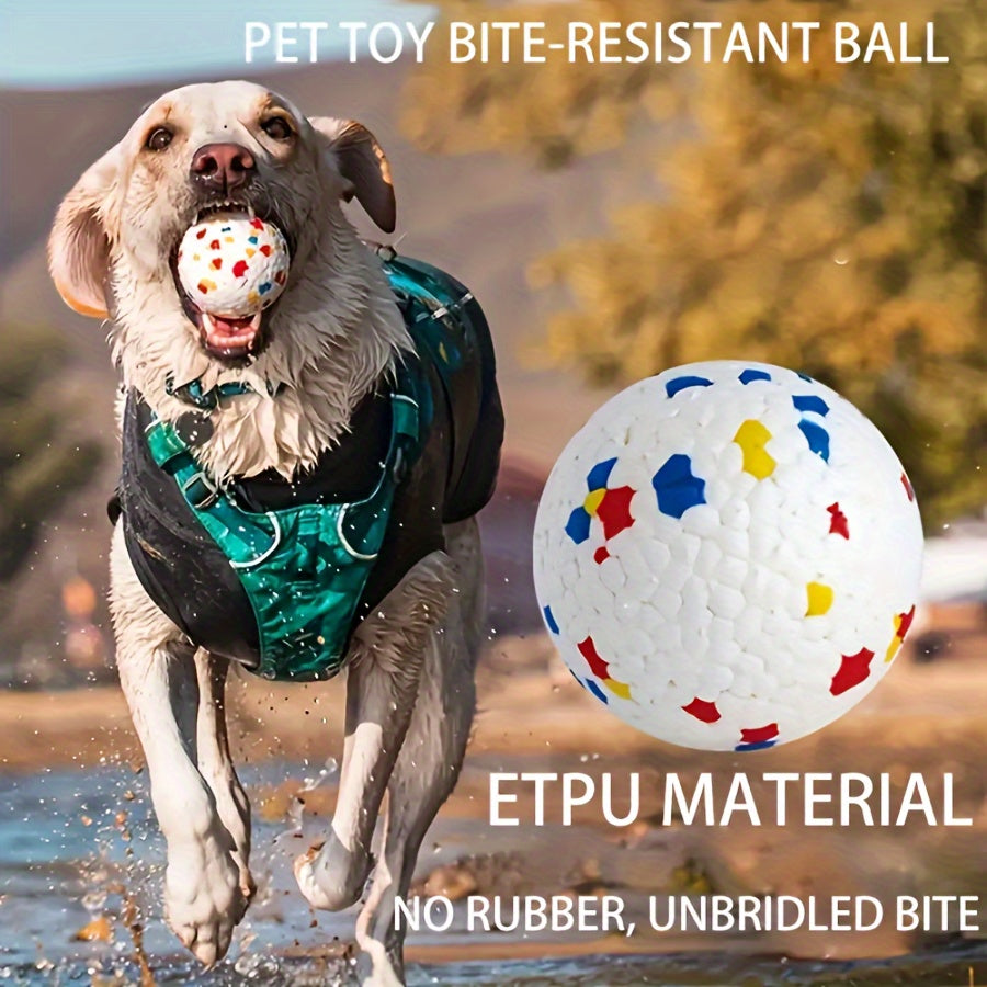 Durable Elastic TPR Dog Toy Ball for Chewing and Interactive Play Indoor Outdoor