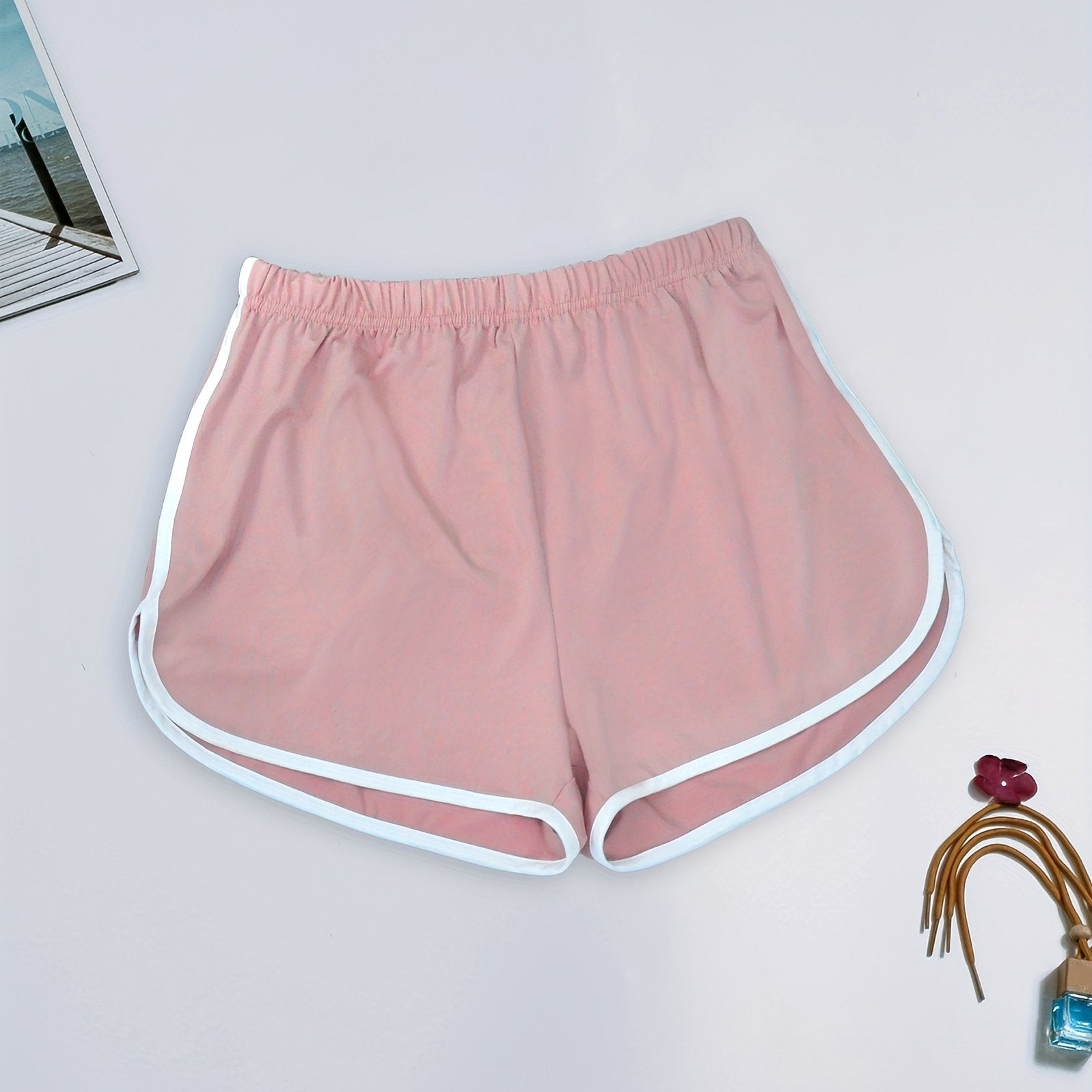 Women's Sleep Shorts Micro Elasticity Solid Color Comfortable Lounge Wear