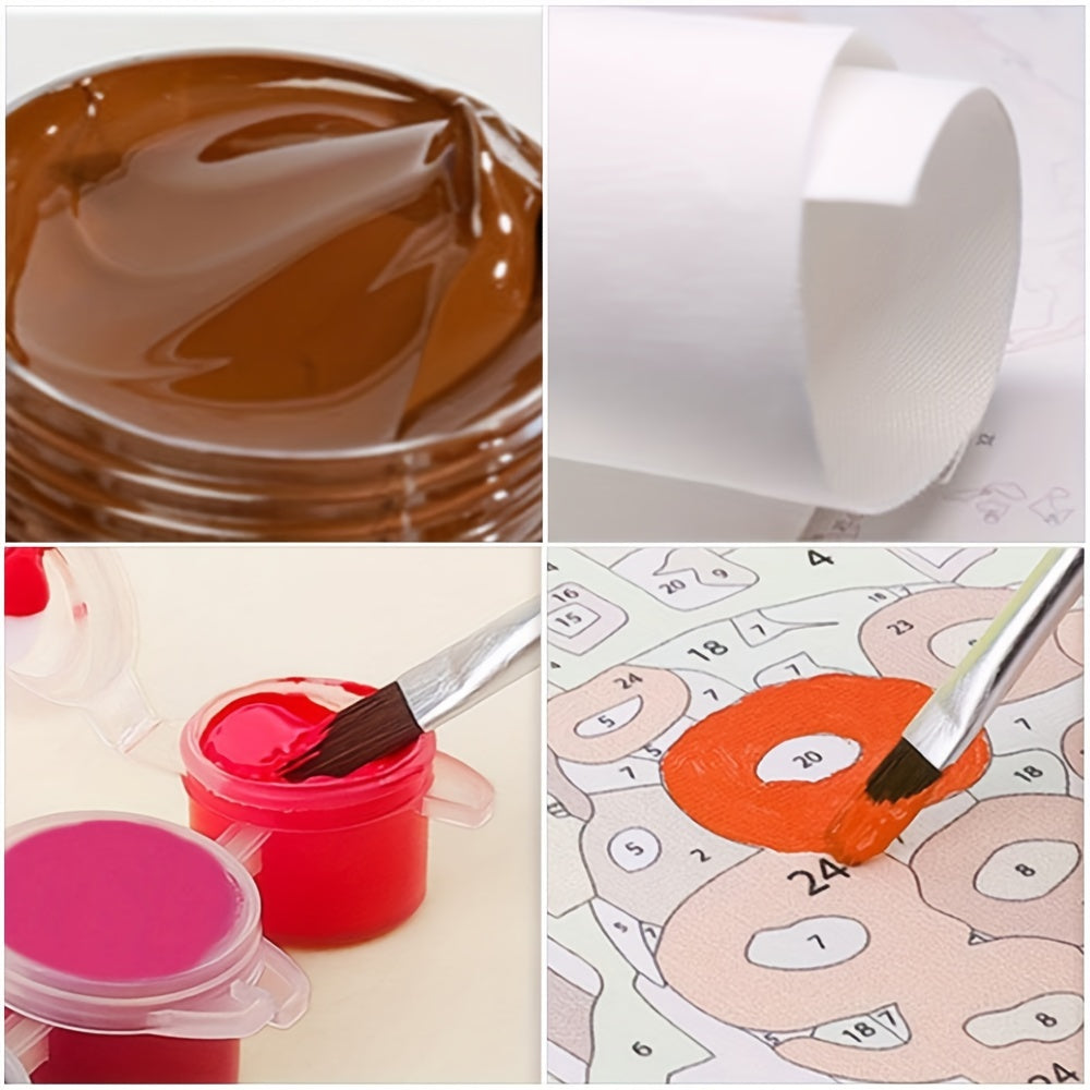 Набор для рисования маслом своими руками для кошек, подарок для снятия стресса на рабочем столе