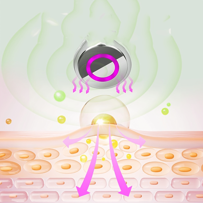 USB Rechargeable Facial Massager with 4 Skincare Tools for Travel and Gift